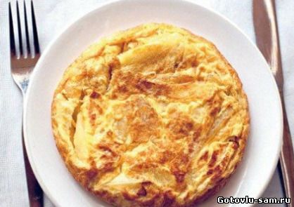 Омлет с сухариками