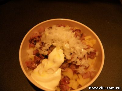 Салат из скумбрии