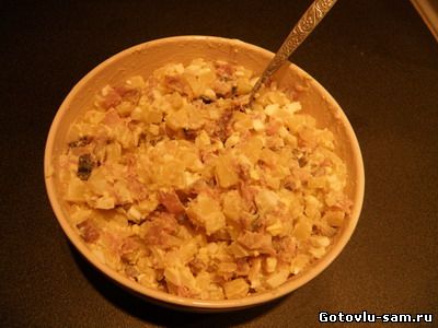 Салат из скумбрии