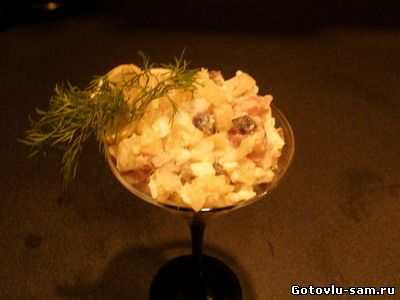 Салат из скумбрии